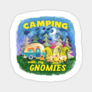 I Love Camping With My Gnomies Camping Gnomes Life Lover Magnet