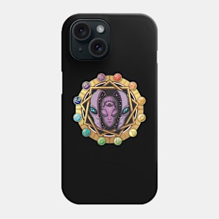 Zodiac Enneagram (rainbow) Phone Case