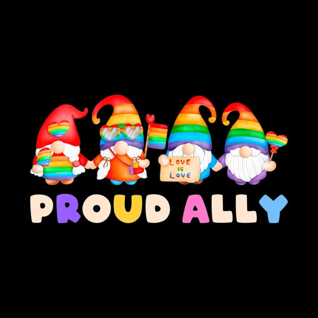Proud Ally, Gnomes, LGBT Pride, Straight by mason artist