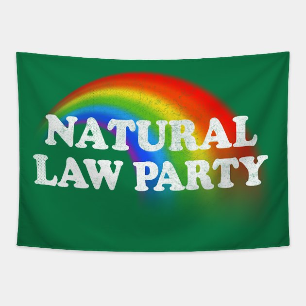 The Natural Law Party / 90s Retro Design Tapestry by DankFutura