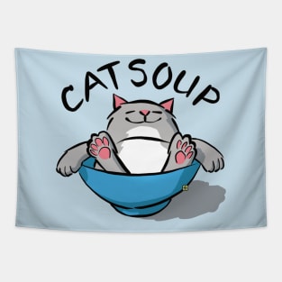 Cat Soup Tapestry