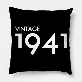 Vintage 1941 Gift 79th Birthday Party Pillow