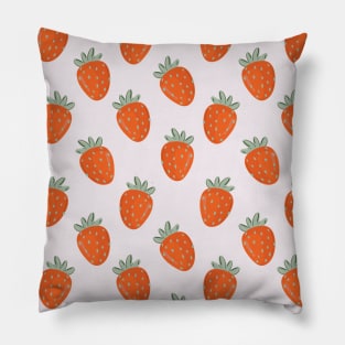 Kawaii Strawberry Pattern Pillow