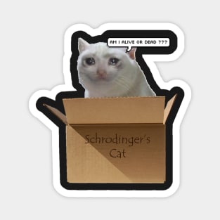 Schrodingers Cat meme Magnet