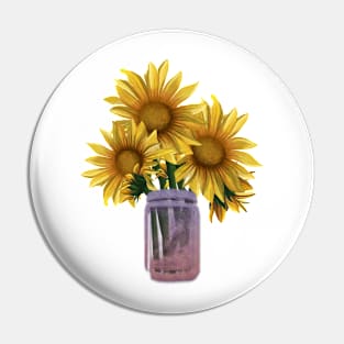 Sunflower Fam Pin