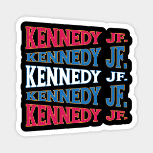 JFK NATIONAL TEXT ART USA KENNEDY Magnet