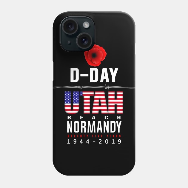 D Day Utah Beach Anniversary Phone Case by SeattleDesignCompany