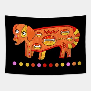 Cool Mid-century style Dog Tapestry