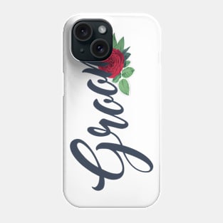 Elegant Groom Floral Wedding Calligraphy Phone Case