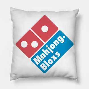 Mahjong Pizaa Domino Pillow