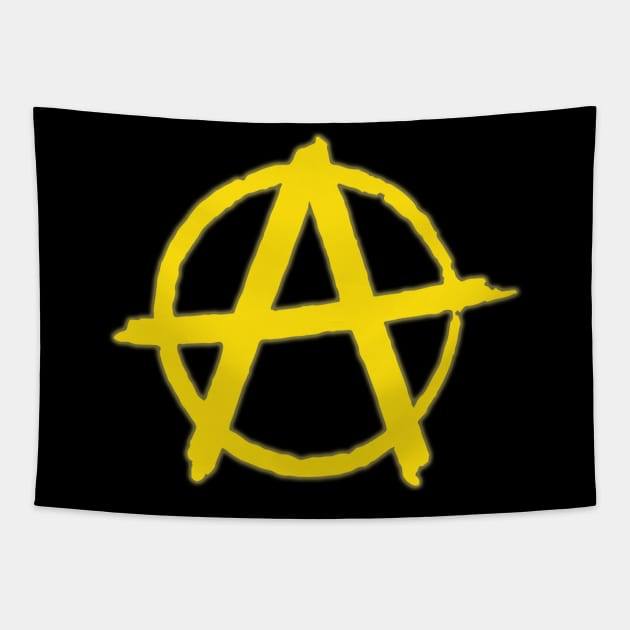 Anarchy (Yellow) Tapestry by The Libertarian Frontier 