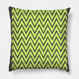 Optical illusion green waves Pillow