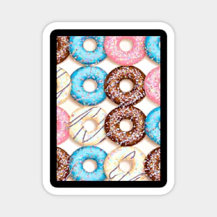 Donuts Pattern Magnet