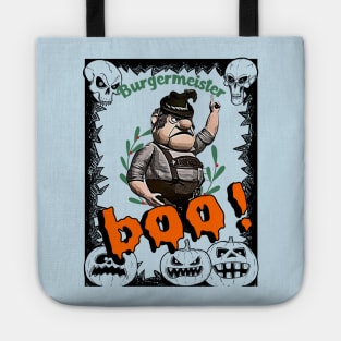 Burgermeister Halloween BOO! trick or treat lederhosen Tote