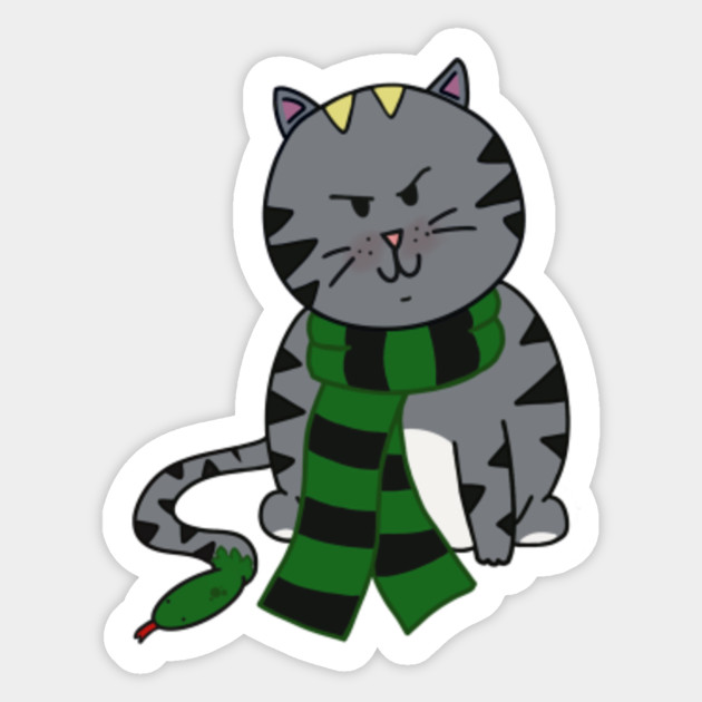 Harry Potter Slytherin Cat Slytherin Sticker Teepublic