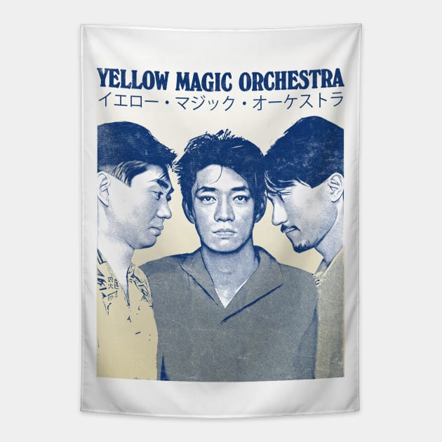 Yellow Magic Orchestra ¥ Fan Art Design Tapestry by unknown_pleasures