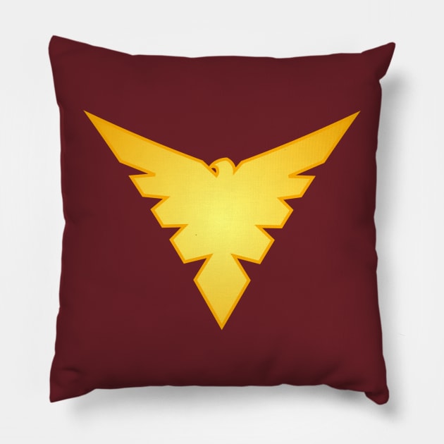 Phoenix & Dark Phoenix (v1.5) T-Shirt Pillow by C E Richards