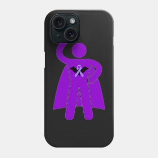 Bat Awareness Ribbon Superhero Man Silhouette 2 Phone Case