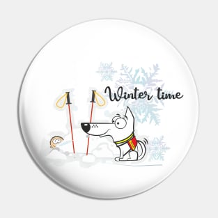 Winter time Pin