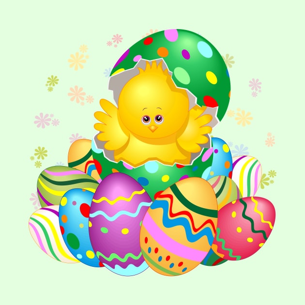 Easter Chick Cute Character by BluedarkArt