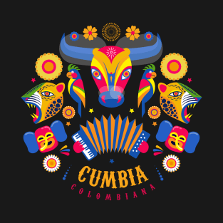 Cumbia colombiana - colombian music - fiesta design T-Shirt