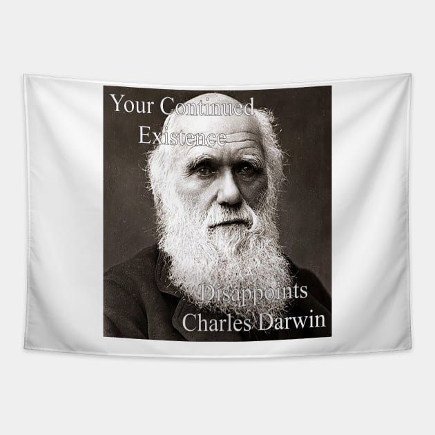 Disappointed Darwin Tapestry by EpignosticPro