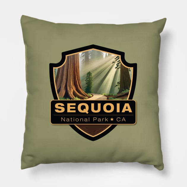 Sequoia National Park Pillow by Curious World