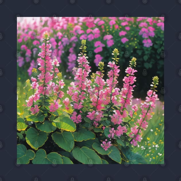 Closeup of Lovely Pink Alpine Flowers by CursedContent