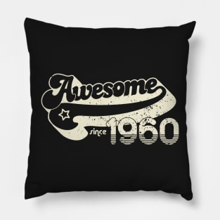 60th birthday gifts for men and women 1960 gift 60 years old Pillow