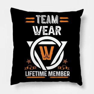 Team wear Lifetime Member, Family Name, Surname, Middle name Pillow