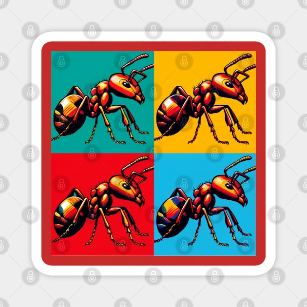 Red Fire Ant - Cool Insect Magnet by PawPopArt