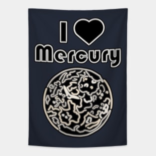 Electric Solar System I Love Mercury Tapestry