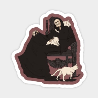 Death and its 3 cats Magnet