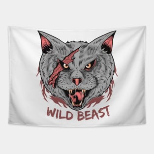 Wild cat Tapestry