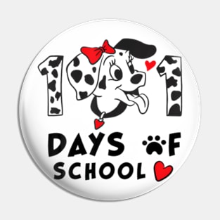 100 Days Of School Dalmatian Dog Boy Kid 100th Day Of School Pin