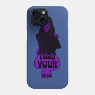 Feed Your Head (In Trippy Black and Purple) Phone Case