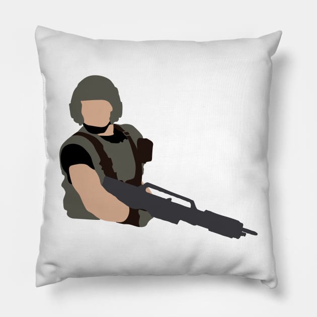 Starship Troopers Pillow by FutureSpaceDesigns