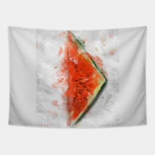 Triangle Watermelon Painted in a Contemporary Style Tapestry