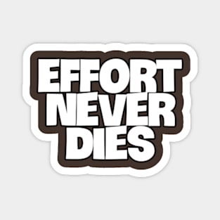 The Everlasting Legacy of Effort Magnet