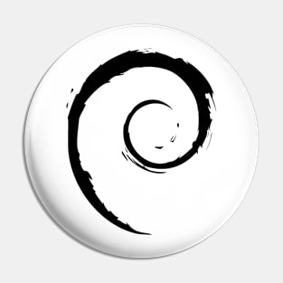 black debian Pin