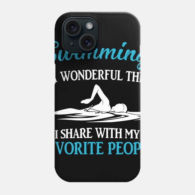 Swimming Is A Wonderful Thing Phone Case by Terryeare