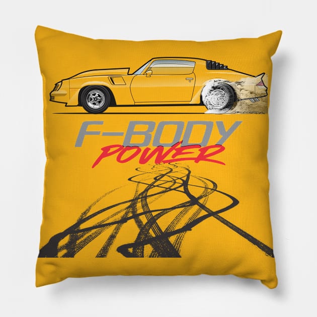 F-Body Power Multi Color Pillow by JRCustoms44