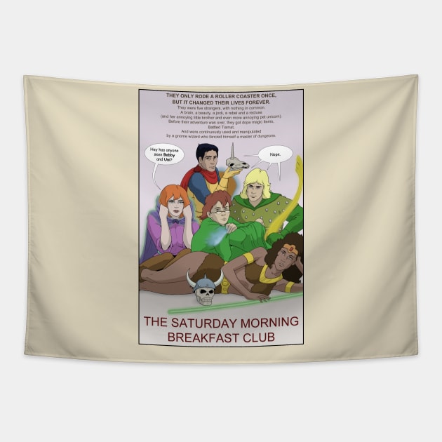 The Saturday Morning Breakfast Club Tapestry by Art of Lee Bokma