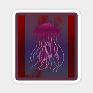 Purple Jellyfish Magnet