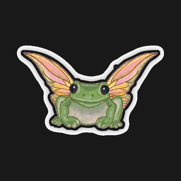 cute, pretty, fairy frog sticker by felixsshop