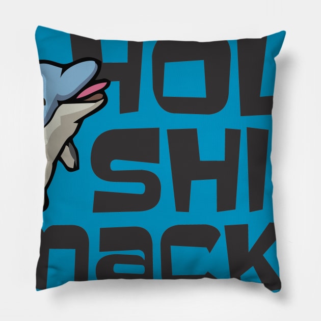 Holy Shit Snacks Pillow by ZombieNinjas