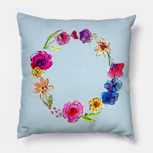 Floral Wreath Pillow