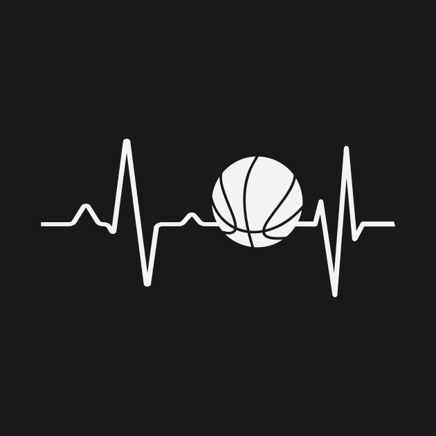 Basketball Heartbeat Pulse by Foxxy Merch