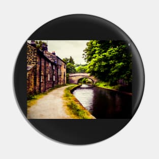 Canal Bridge Oil Painting Effect 01 Pin