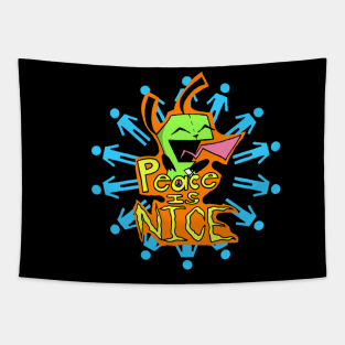 Peace is NICE Tapestry